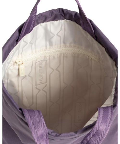 HUNTER(ハンター)の「トラベル ドローストリング バックパック トート(バックパック/リュック・レディース・パープル/ブラック・ONE)」の8枚目の写真