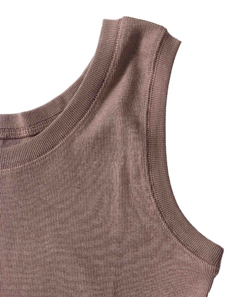 DRESSLAVE（ドレスレイブ）の「pigment back charm tank(ピグメントバックチャームタンクトップ)（タンクトップ・レディース・チャコールグレー・38）」の8枚目の写真