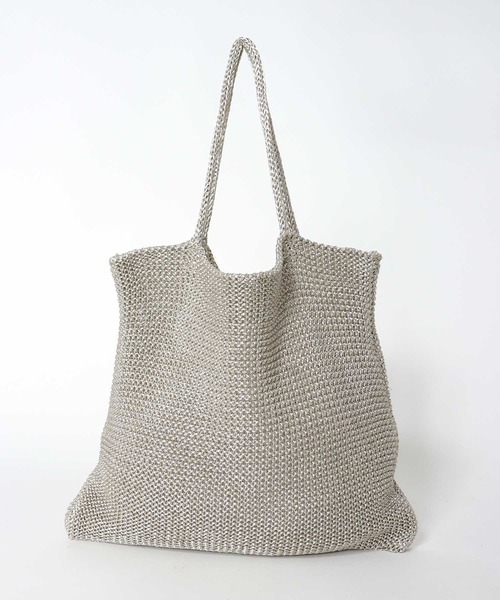 Cepica（セピカ）の「ラメ糸編みトート（トートバッグ・レディース・チャコールグレー/シルバー・FREE）」の19枚目の写真