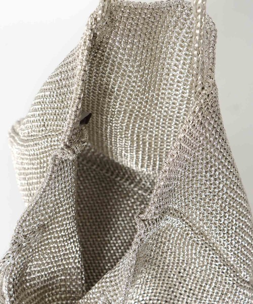 Cepica（セピカ）の「ラメ糸編みトート（トートバッグ・レディース・チャコールグレー/シルバー・FREE）」の22枚目の写真