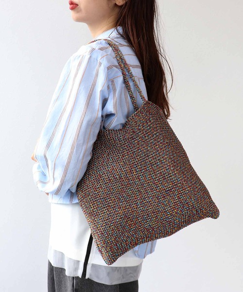 Cepica（セピカ）の「ラメ糸編みトート（トートバッグ・レディース・チャコールグレー/シルバー・FREE）」の17枚目の写真