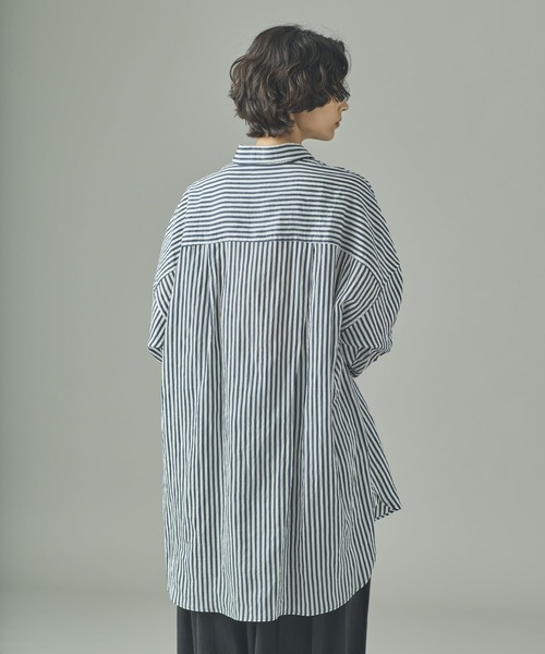 Curensology(カレンソロジー)/ワッシャーストライプシャツ（シャツ