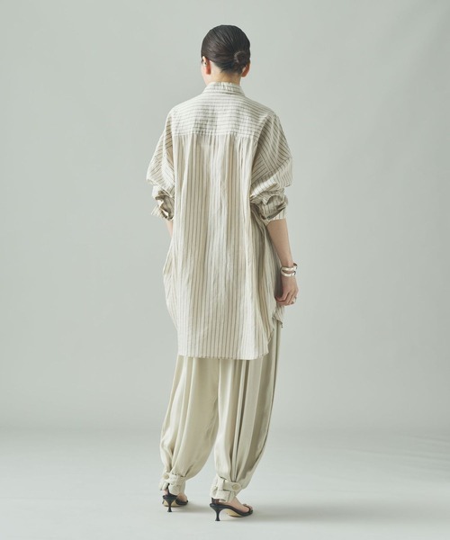 カレンソロジー　ワッシャーストライプシャツ Curensology ブラウス シャツ Curensology(カレンソロジー