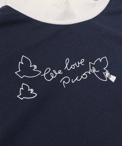 Picone CLUB(ピッコーネクラブ)の「レイヤード風UV速乾プルオーバー(Tシャツ/カットソー・レディース・ホワイト/ネイビー/オレンジ・S/L/M)」の16枚目の写真