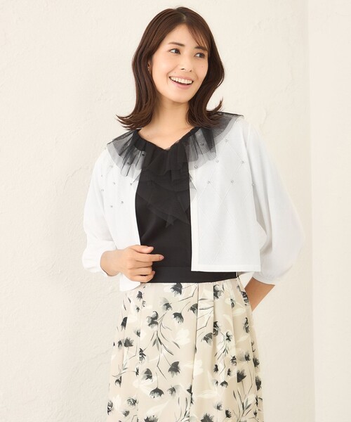 To be chic ボレロ シャーリングショート ボレロ／トゥービーシック