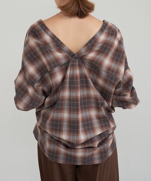 新品 SHENERY シーナリー Vネックダンガリーシャツ 36 新品