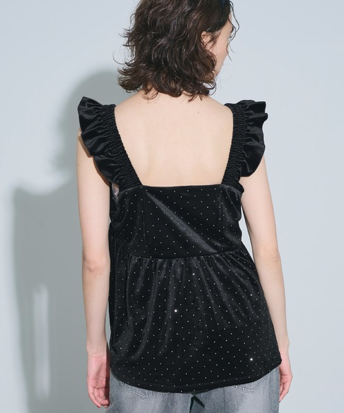 セール】ベロアラメビスチェ（キャミソール）｜coca（coca）（コカ）の