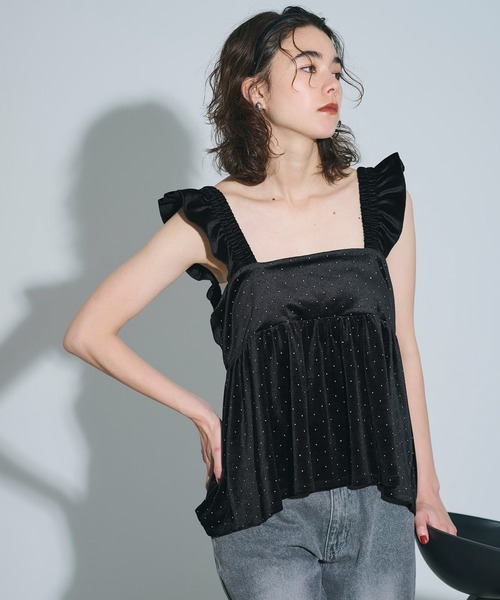 セール】ベロアラメビスチェ（キャミソール）｜coca（coca）（コカ）の