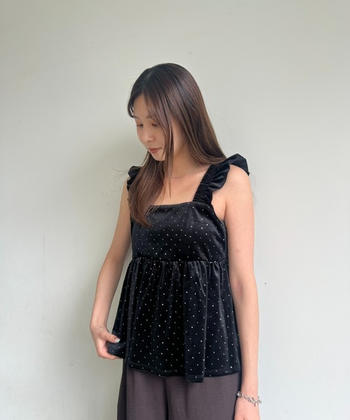 セール】ベロアラメビスチェ（キャミソール）｜coca（coca）（コカ）の