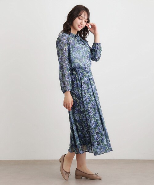 LAURA ASHLEY(ローラアシュレイ)の「【洗える/同柄アイテムあり】ケラウェイ柄 ドビーブラウス(シャツ/ブラウス・レディース・レッド系1/ネイビー系7・40/38)」の9枚目の写真