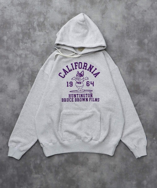 The Endless Summer（エンドレスサマー）の「TES HUNTINGTON COLLEGE SWEAT PARKA / スウェットパーカー（パーカー・メンズ・チャコール/ベージュ/ネイビー/ブラック/グレー・SMALL/MEDIUM/LARGE/X-LARGE）」の13枚目の写真