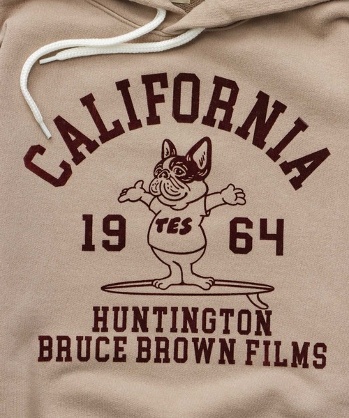 The Endless Summer（エンドレスサマー）の「TES HUNTINGTON COLLEGE SWEAT PARKA / スウェットパーカー（パーカー・メンズ・チャコール/ベージュ/ネイビー/ブラック/グレー・SMALL/MEDIUM/LARGE/X-LARGE）」の17枚目の写真