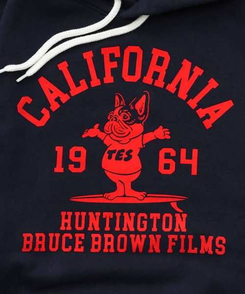 The Endless Summer（エンドレスサマー）の「TES HUNTINGTON COLLEGE SWEAT PARKA / スウェットパーカー（パーカー・メンズ・チャコール/ベージュ/ネイビー/ブラック/グレー・SMALL/MEDIUM/LARGE/X-LARGE）」の20枚目の写真