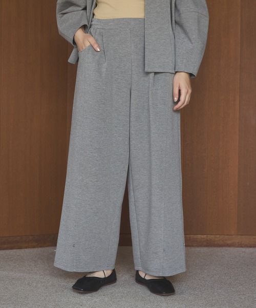 OLUN（オルン）の「Loose wide punch pants/ルーズワイドポンチパンツ（スラックス・レディース・ベージュ/グレー/アイボリー・MEDIUM/SMALL）」の18枚目の写真
