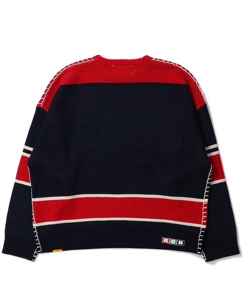 UNION（UNION TOKYO）（ユニオン）の「UNION TOKYO  PETTY SWEATER ユニオントーキョー（ニット/セーター・メンズ・オリーブ/ブラック・L/XL/S/M）」の7枚目の写真