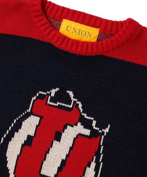 UNION（UNION TOKYO）（ユニオン）の「UNION TOKYO  PETTY SWEATER ユニオントーキョー（ニット/セーター・メンズ・オリーブ/ブラック・L/XL/S/M）」の22枚目の写真