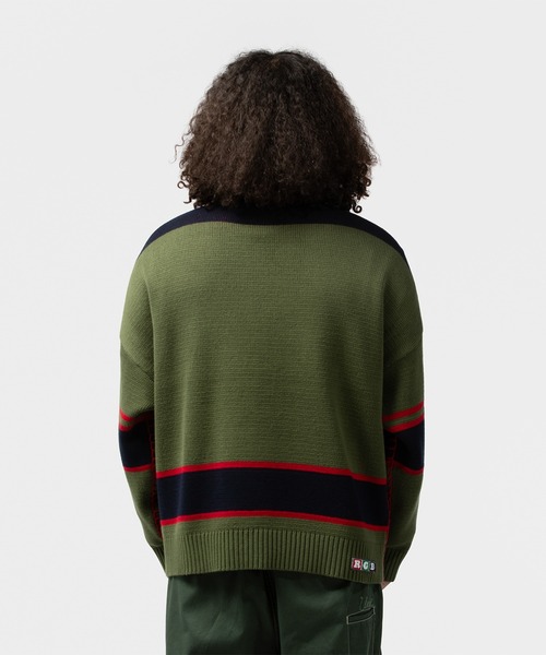 UNION（UNION TOKYO）（ユニオン）の「UNION TOKYO  PETTY SWEATER ユニオントーキョー（ニット/セーター・メンズ・オリーブ/ブラック・L/XL/S/M）」の15枚目の写真