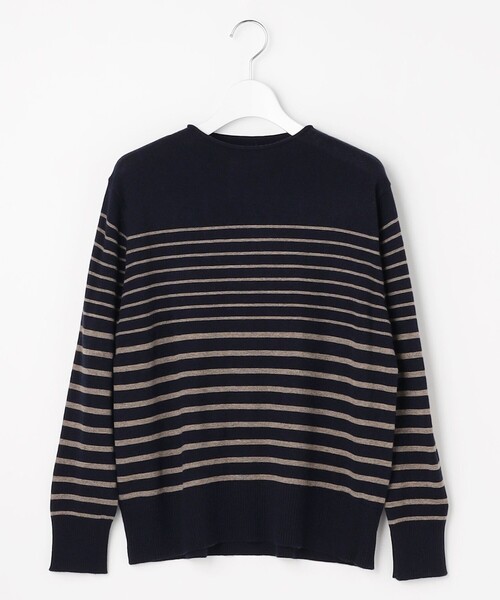 J.PRESS(ジェイプレス)の「SOFT TOUCH WOOL ボーダー ニット(ニット/セーター・レディース・グレー系1/ネイビー系1/ベージュ系1・LARGE/MEDIUM)」の14枚目の写真