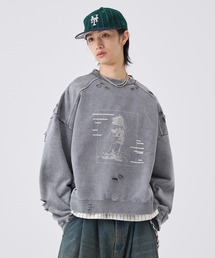 soerte(ソエルテ)の4-pattern Graphic Distressed Sweat/グラフィックダメージスウェット(スウェット)