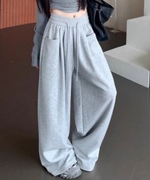 ワイドシンプルスウェットパンツ
