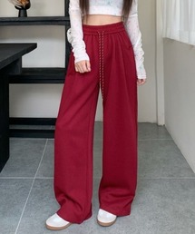 ワイドシンプルスウェットパンツ