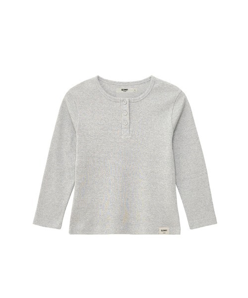 GLOWNY(グロウニ―)の「3/4 BUTTON FLY TEE(Tシャツ/カットソー・レディース・ホワイト/ブラック/グレー/ブルー/イエロー系/グリーン系その他/ブラウン/ピンク・SMALL/MEDIUM/LARGE/X-SMALL/X-LARGE)」の1枚目の写真