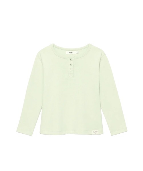 GLOWNY(グロウニ―)の「3/4 BUTTON FLY TEE(Tシャツ/カットソー・レディース・ホワイト/ブラック/グレー/ブルー/イエロー系/グリーン系その他/ブラウン/ピンク・SMALL/MEDIUM/LARGE/X-SMALL/X-LARGE)」の10枚目の写真