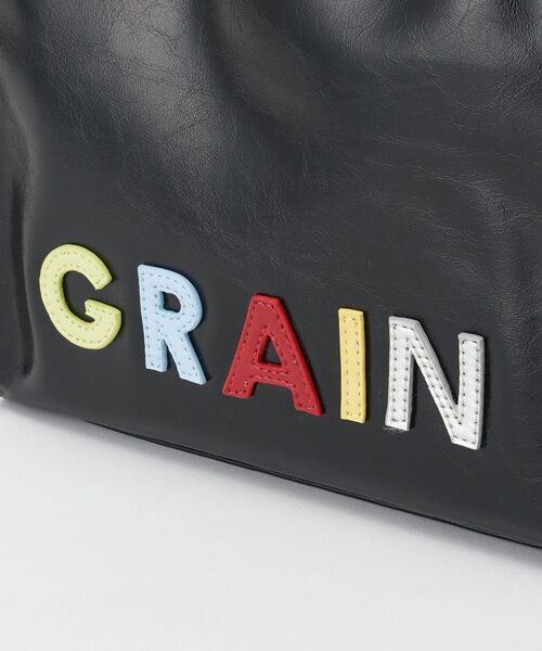 GRAIN(グレイン)の「【GRAIN/グレイン】ワッペンロゴフェイクレザートートバッグ(トートバッグ・レディース・ブラック・FREE)」の17枚目の写真