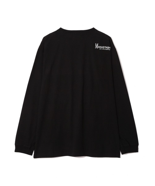 MANASTASH(マナスタッシュ)の「MANASTASH/マナスタッシュ/MANASTASH EMB LOGO L/S TEE(Tシャツ/カットソー・メンズ・ブラック/ベージュ/ホワイト/ネイビー・XL/M/S/L)」の15枚目の写真