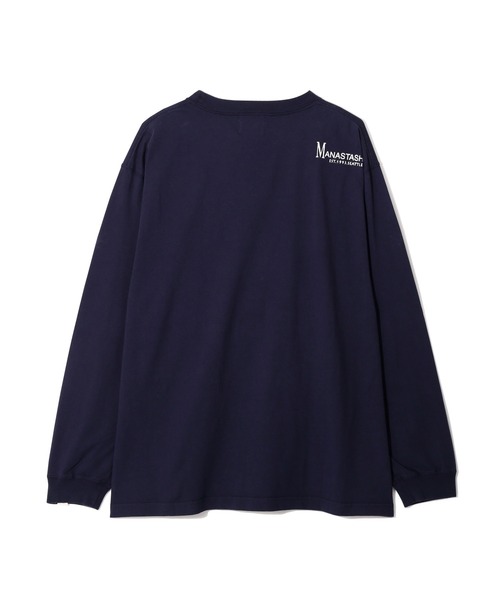 MANASTASH(マナスタッシュ)の「MANASTASH/マナスタッシュ/MANASTASH EMB LOGO L/S TEE(Tシャツ/カットソー・メンズ・ブラック/ベージュ/ホワイト/ネイビー・XL/M/S/L)」の13枚目の写真
