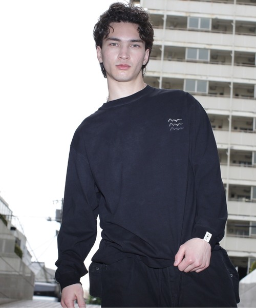 MANASTASH(マナスタッシュ)の「MANASTASH/マナスタッシュ/MANASTASH EMB LOGO L/S TEE(Tシャツ/カットソー・メンズ・ブラック/ベージュ/ホワイト/ネイビー・XL/M/S/L)」の7枚目の写真