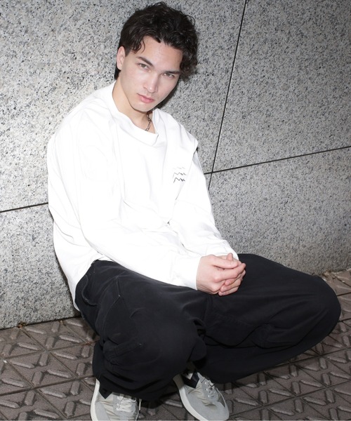 MANASTASH(マナスタッシュ)の「MANASTASH/マナスタッシュ/MANASTASH EMB LOGO L/S TEE(Tシャツ/カットソー・メンズ・ブラック/ベージュ/ホワイト/ネイビー・XL/M/S/L)」の6枚目の写真