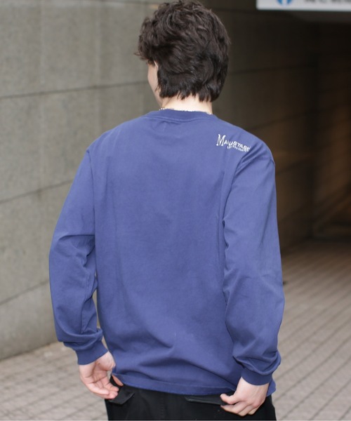 MANASTASH(マナスタッシュ)の「MANASTASH/マナスタッシュ/MANASTASH EMB LOGO L/S TEE(Tシャツ/カットソー・メンズ・ブラック/ベージュ/ホワイト/ネイビー・XL/M/S/L)」の9枚目の写真