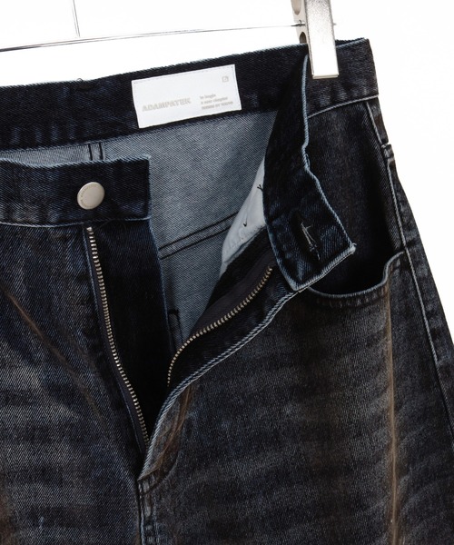 ADAM PATEK(アダムパテック)の「【ADAMPATEK/アダムパテック】velour dust wide pants ワイドパンツ(デニムパンツ・メンズ・ブラック/ブラウン・1/2)」の15枚目の写真