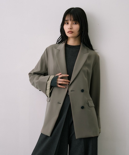 極美品 ユナイテッドアローズトウキョウ テーラードジャケット 50 シルク 4WAY】ベルトテーラードジャケット｜ウォッシャブル/防シワ