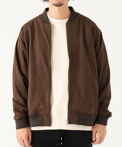 B:MING by BEAMS(ビーミングバイビームス)の「フェイク スウェード ジップ ブルゾン(ブルゾン・メンズ・ダークブラウン/チャコールグレー・X-LARGE/LARGE/MEDIUM/SMALL)」の1枚目の写真