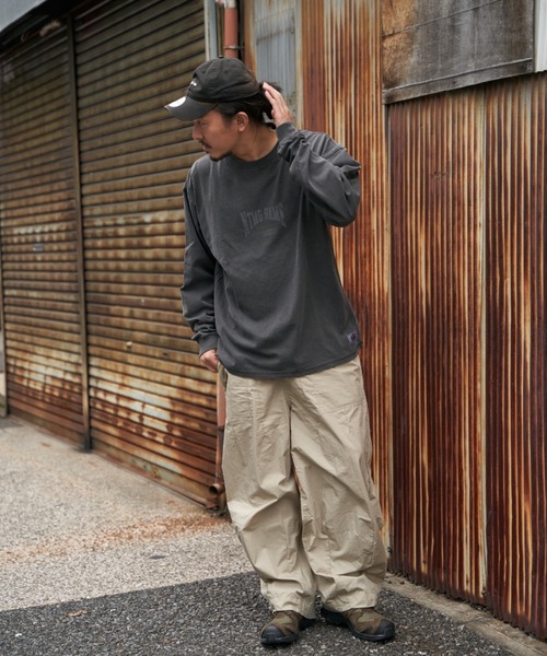 NO NEED(ノーニード)の「【NUTMEG/ナツメグ】製品染めNutsロンT(Tシャツ/カットソー・メンズ・チャコール/ブルー系その他/グリーン/ピンク/ブルー・M/L)」の22枚目の写真