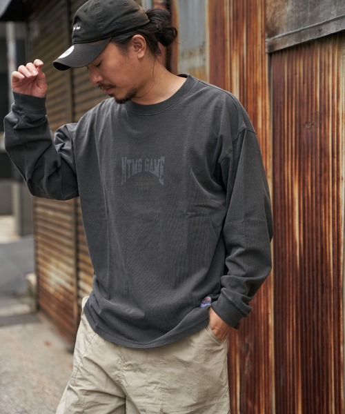 NO NEED(ノーニード)の「【NUTMEG/ナツメグ】製品染めNutsロンT(Tシャツ/カットソー・メンズ・チャコール/ブルー系その他/グリーン/ピンク/ブルー・M/L)」の19枚目の写真