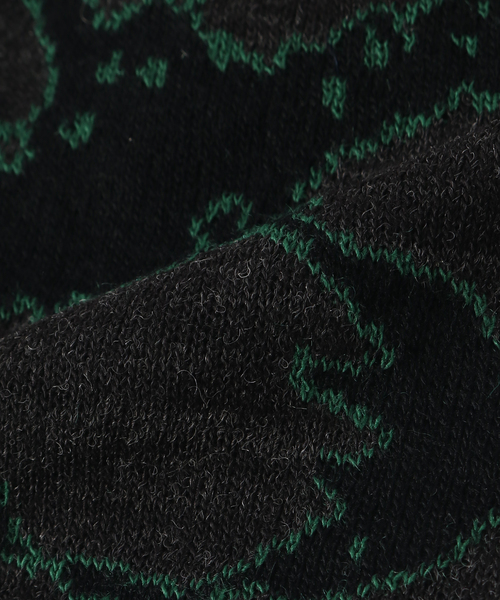 BAL（バル）の「BAL / バル JACQUARD SOFT BEANIE HAT（ニットキャップ/ビーニー・メンズ・ボルドー/ブラック・FREE）」の5枚目の写真