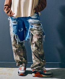 8010 GEKKO■迷彩柄スワロフスキー装飾特注 デニム 月光ゲッコー デニムパンツ（カモフラージュ柄）ファッション通販 - ZOZOTOWN