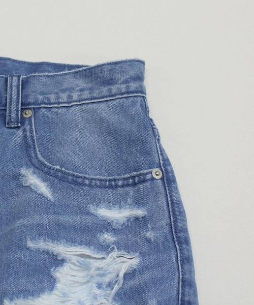 RNA(アールエヌエー)の「R4404 カーゴレイヤード5ポケットパンツ(デニムパンツ・レディース・インディゴブルー/ブラック・MEDIUM)」の16枚目の写真