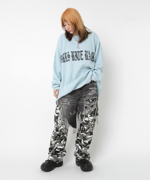 RNA(アールエヌエー)の「R4404 カーゴレイヤード5ポケットパンツ(デニムパンツ・レディース・インディゴブルー/ブラック・MEDIUM)」の11枚目の写真