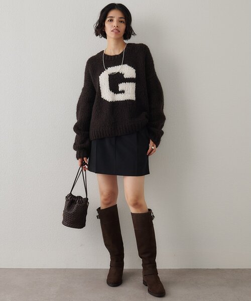 Whim Gazette（ウィムガゼット）の「タックミニスカート（スカート・レディース・グレー/ブラック・38/36）」の17枚目の写真