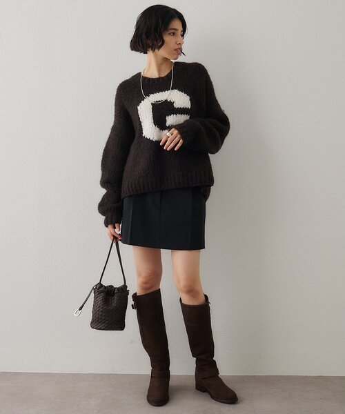 Whim Gazette（ウィムガゼット）の「タックミニスカート（スカート・レディース・グレー/ブラック・38/36）」の18枚目の写真