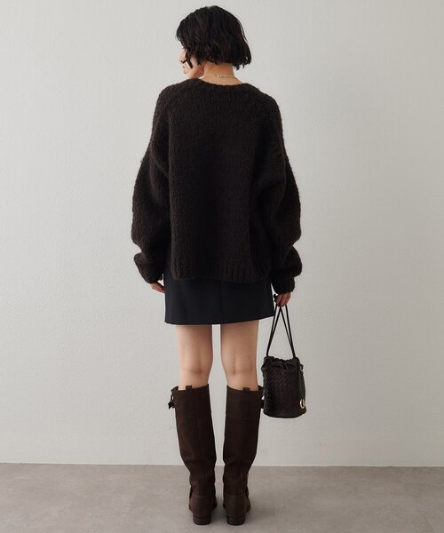 Whim Gazette（ウィムガゼット）の「タックミニスカート（スカート・レディース・グレー/ブラック・38/36）」の15枚目の写真