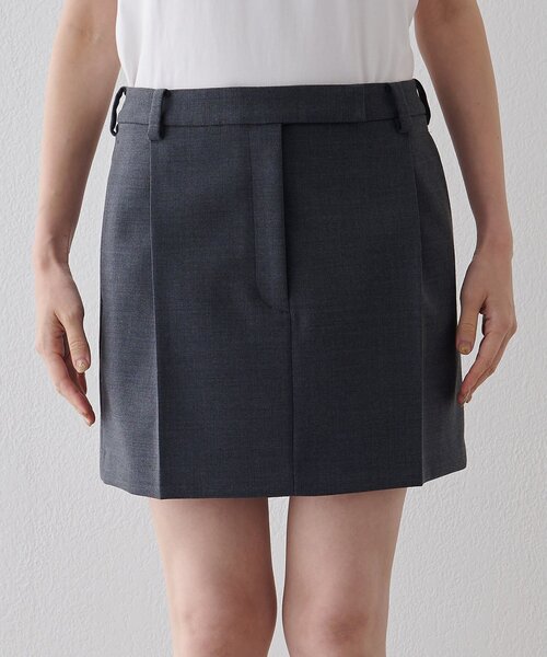Whim Gazette（ウィムガゼット）の「タックミニスカート（スカート・レディース・グレー/ブラック・38/36）」の19枚目の写真