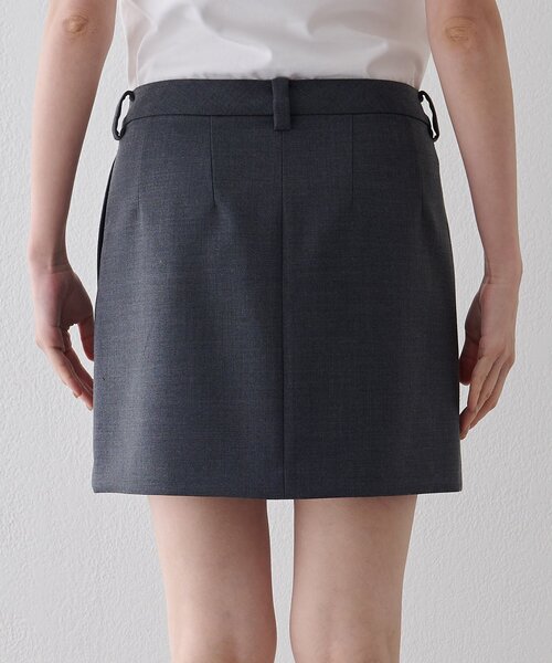Whim Gazette（ウィムガゼット）の「タックミニスカート（スカート・レディース・グレー/ブラック・38/36）」の21枚目の写真
