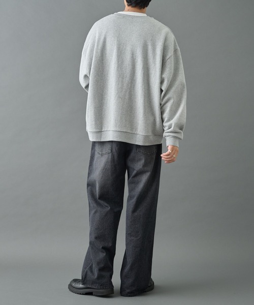 COLONY 2139（コロニートゥーワンスリーナイン）の「刺繍ヘンリーネックスウェット（スウェット・メンズ・グレー/ブラック/ネイビー・MEDIUM/LARGE）」の22枚目の写真