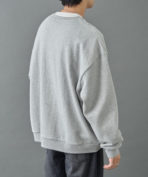 COLONY 2139（コロニートゥーワンスリーナイン）の「刺繍ヘンリーネックスウェット（スウェット・メンズ・グレー/ブラック/ネイビー・MEDIUM/LARGE）」の10枚目の写真