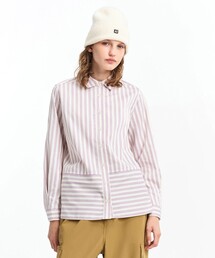 AIGLE | 吸水速乾 ストライプロングスリーブシャツ(シャツ/ブラウス)